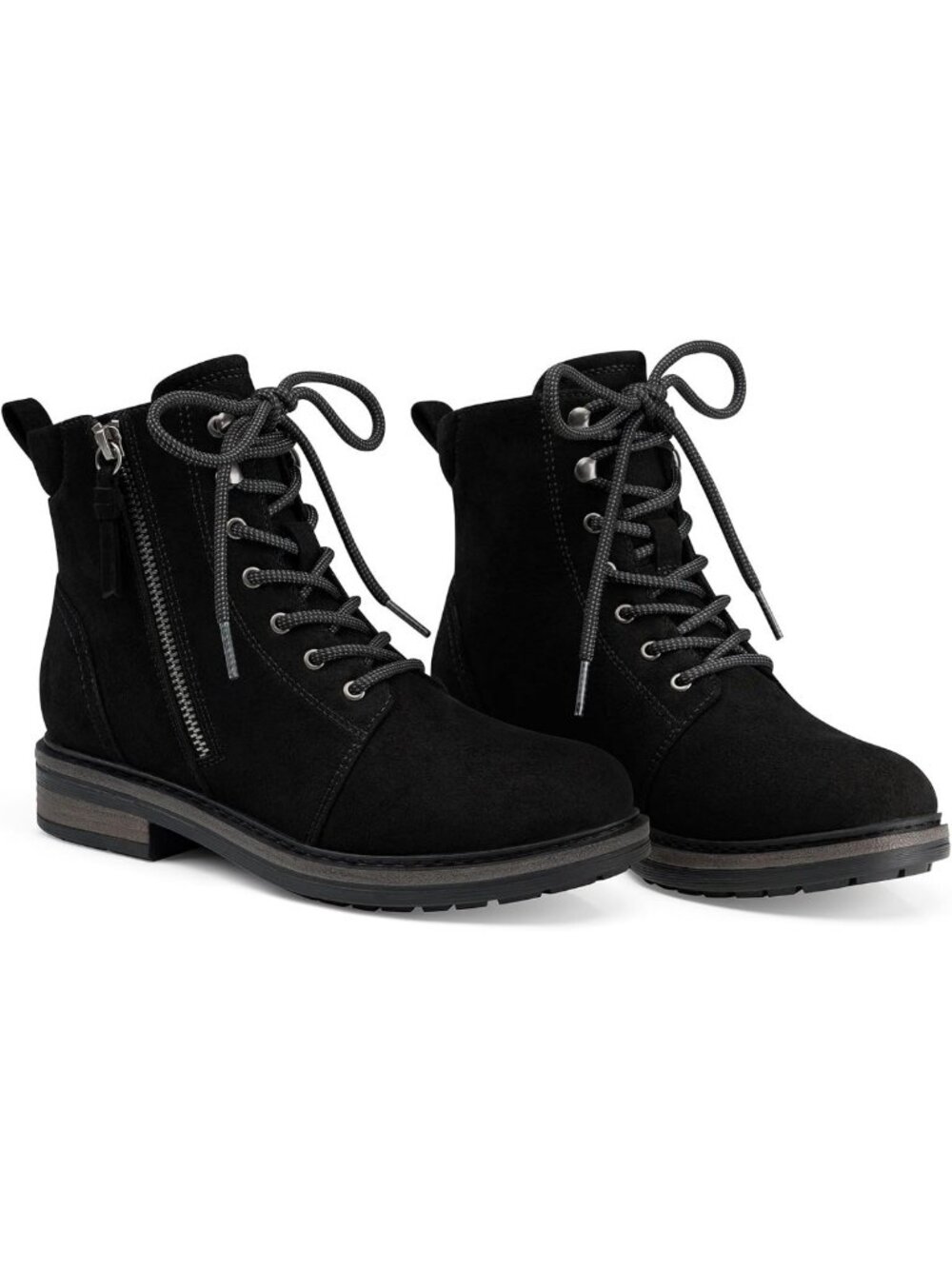 Comfortable Lace-Up Ankle Combat Boots for Women - Stylish Fall Footwear